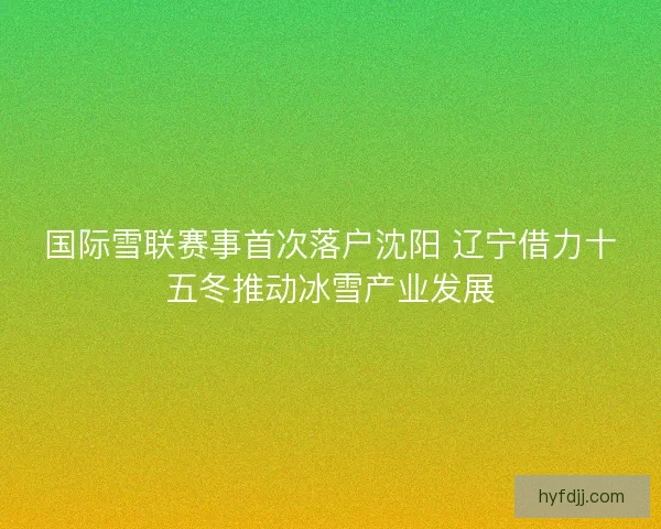 国际雪联赛事首次落户沈阳 辽宁借力十五冬推动冰雪产业发展 国际雪联赛事首次落户沈阳 辽宁借力十五冬推动冰雪产业发展